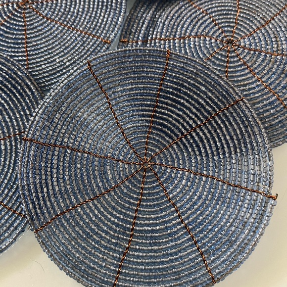 Bead coasters with copper wire (8) - Picture 3 of 5